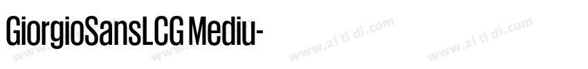 GiorgioSansLCG Mediu字体转换